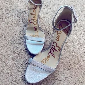 Sam Edelman silver heeled sandal